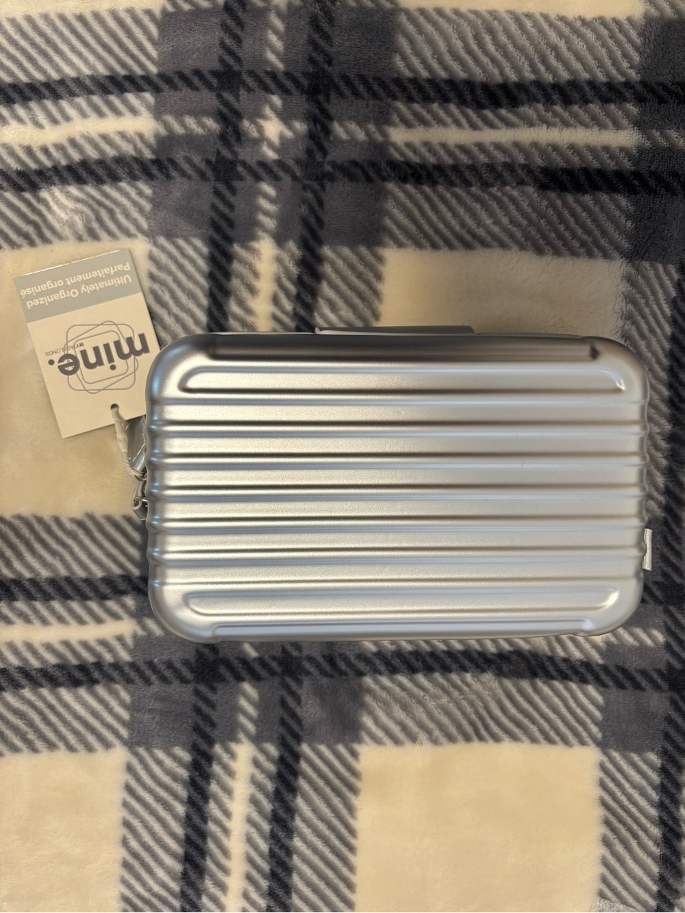 Silver Mini Hard-Shell Travel Case